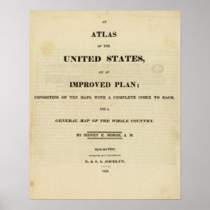 Póster Portada Atlas de los Estados Unidos