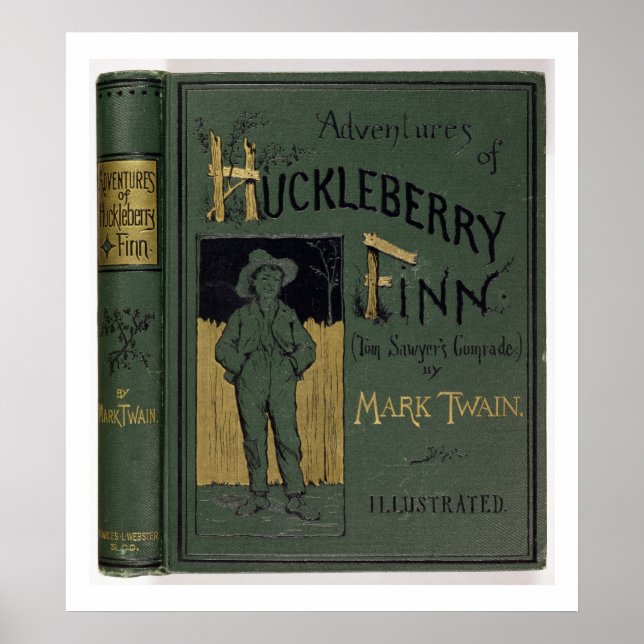 Póster Portada de 'Adventures of Huckleberry Finn' por Ma (Frente)