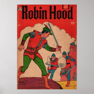 Póster Portada de Cómic de Robin Hood