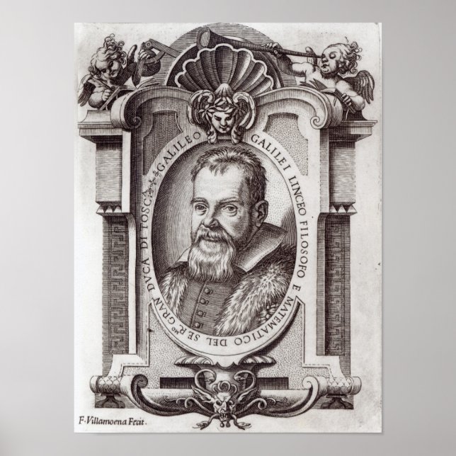 Póster Portada de 'Il Saggiatore' de Galileo (Frente)