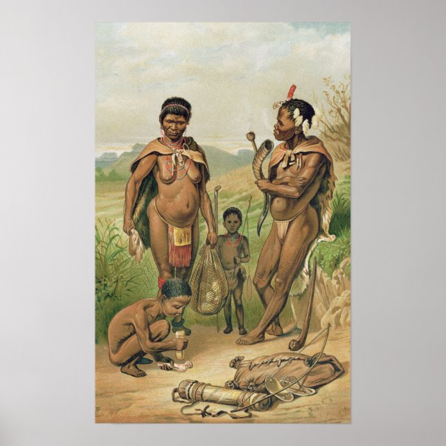 Póster Portada de la familia Bosjesman (Frente)