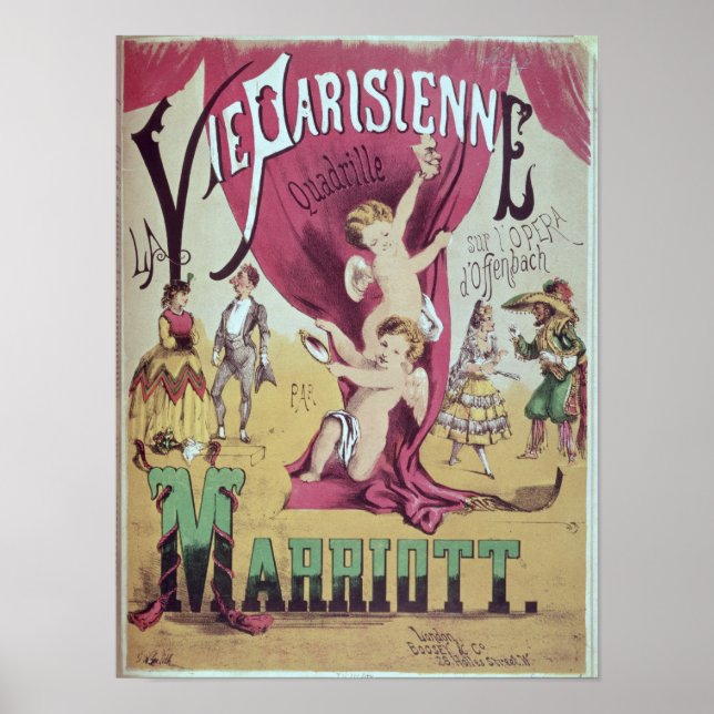 Póster Portada de la hoja de calificación 'La Vie Parisie (Frente)