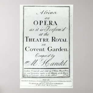 Póster Portada de la música de chapa para Alcina