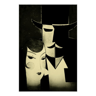 Póster Portada de la revista Art deco