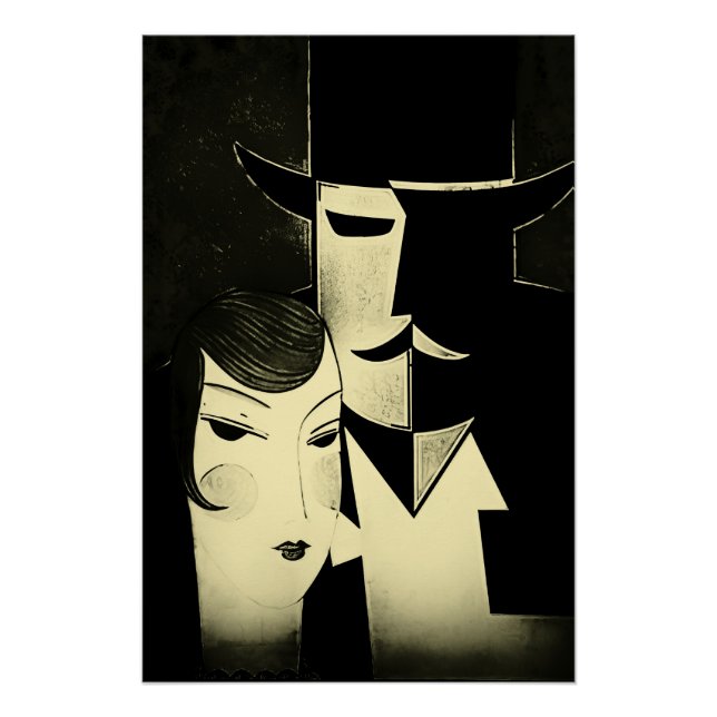 Póster Portada de la revista Art deco (Anverso)