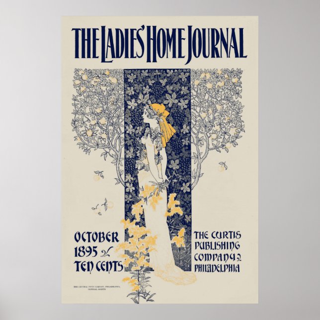 Póster Portada de la revista Art Nouveau de 1895 (Frente)