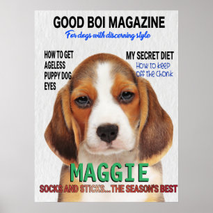 Póster Portada de la revista Beagle Parody