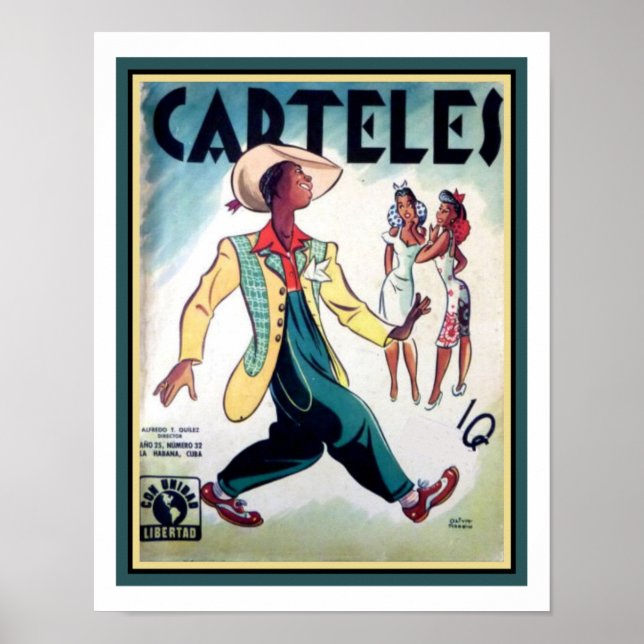 Póster Portada de la revista Carteles Guay Cat 1944 (Frente)