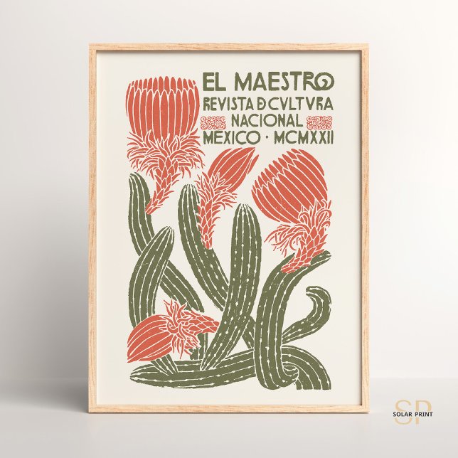 Póster Portada de la revista cultural mexicana El Maestro (Subido por el creador)