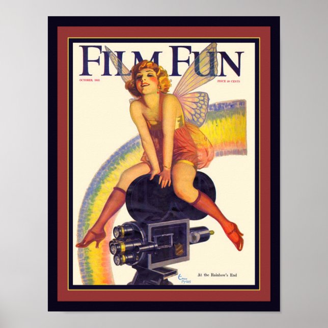 Póster Portada de la revista Deco "Film Fun" de 1922 (Frente)