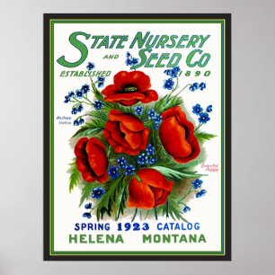 Póster Portada de la revista estatal Montana