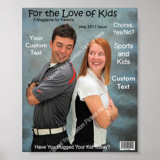 Póster Portada de la revista personalizado, niños