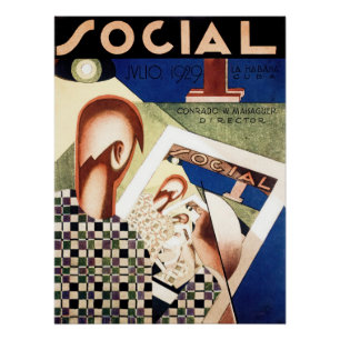 Póster Portada de la revista social