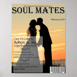 Póster Portada de la revista Soul Mates