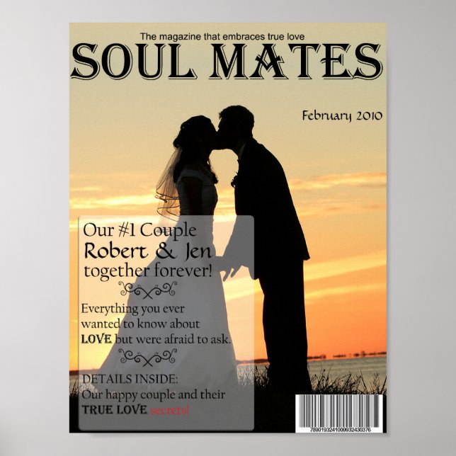 Póster Portada de la revista Soul Mates (Frente)