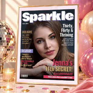 Póster Portada de la revista Sparkle 30 Cumpleaños divert
