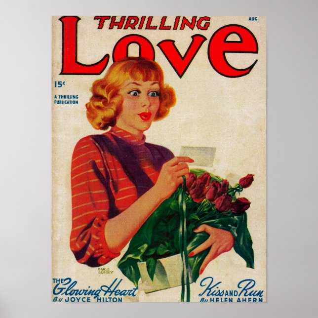 Póster Portada de la revista Thriling Love (Frente)