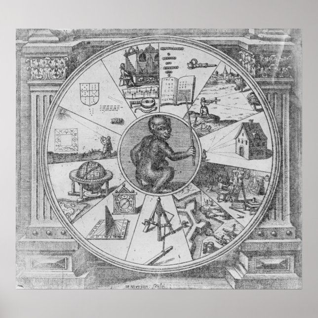 Póster Portada de la Utriusque de Robert Fludd (Frente)