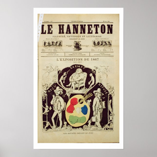 Póster Portada de "Le Hanneton", que representa "The Arti (Frente)