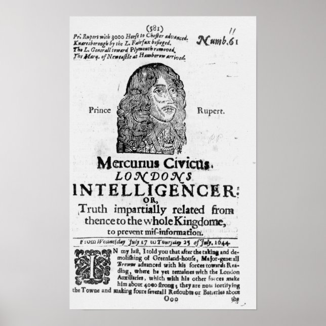 Póster Portada de 'Mercurius Civicus' (Frente)