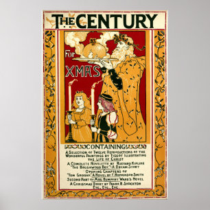 Póster Portada de Navidad del siglo 1895 por Rhead