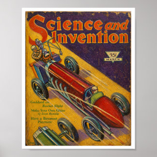 PÓSTER PORTADA DE REVISTA DE 1930S ENVEJECIDA