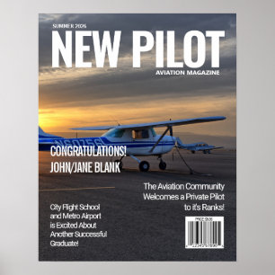 Póster Portada de Revista Personalizable Poster