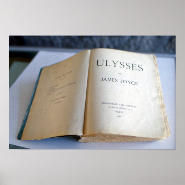 Póster Portada de 'Ulysses' de James Joyce (Frente)