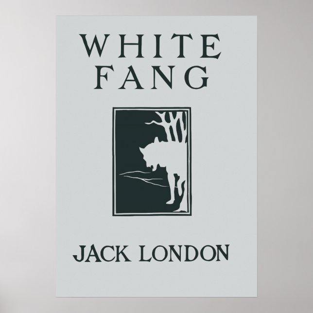 Póster Portada de un libro retro vintage White Fang Jack  (Frente)