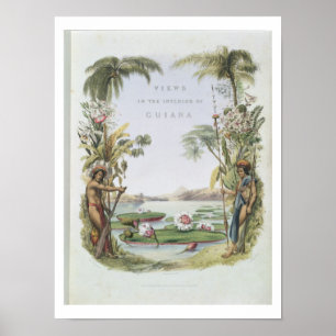 Póster Portada de "Vistas en el interior de Guyana",