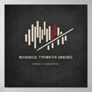 Póster Portada del Álbum Ambiencia de Máquina de Escribir