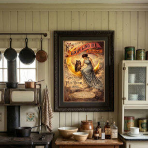 Póster Portada del almanaque retro de la era victoriana A