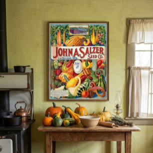Póster Portada del catálogo de calabazas extrañamente rar