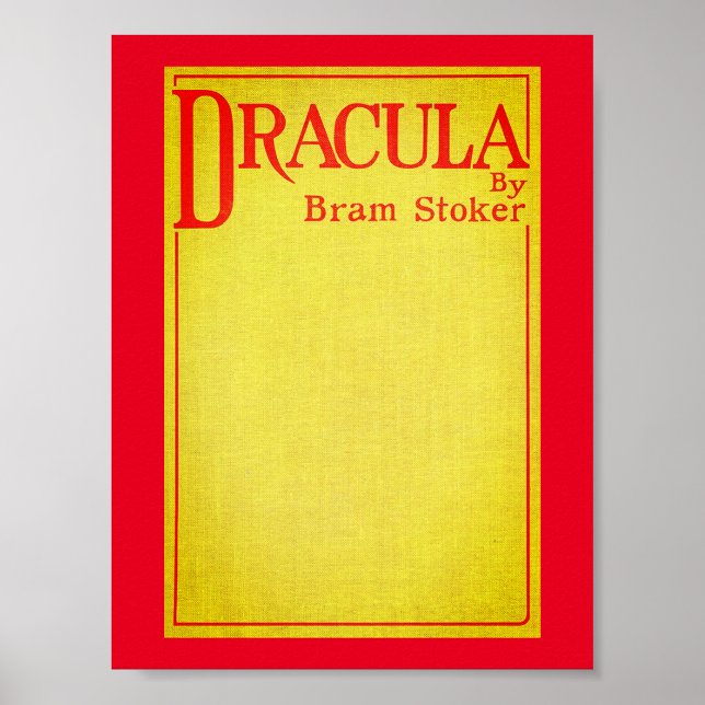 Póster Portada del Drácula de la primera edición (Frente)