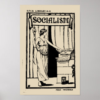 Póster Portada del folleto de la Biblioteca No. 9 Sociali
