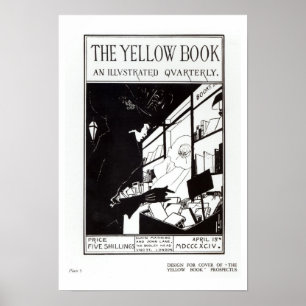 Póster Portada del folleto del libro amarillo