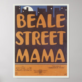 Póster Portada del libro de canciones Beale Street Mama V