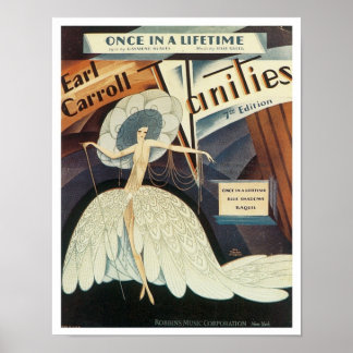Póster Portada del libro de canciones Earl Carroll Vaniti