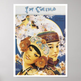 Póster Portada del libro de canciones en China