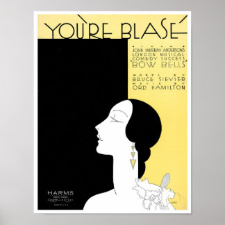 Póster Portada del libro de sondeos blase Vintage