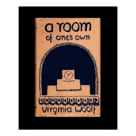 Póster Portada del libro de Virginia Woolf una habitación