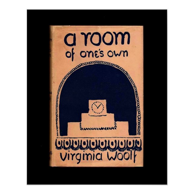 Póster Portada del libro de Virginia Woolf una habitación (Anverso)