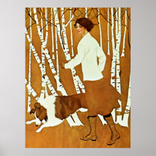 Póster Portada 'Paseo de otoño' de Coles Phillips ‘Fadeaw