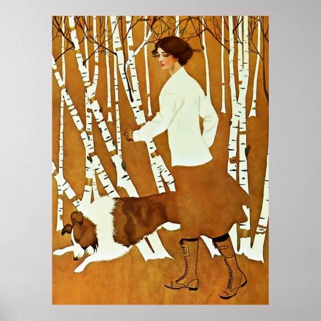 Póster Portada 'Paseo de otoño' de Coles Phillips ‘Fadeaw (Frente)