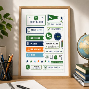 Póster Portada personalizada de la escuela de ciencias ve
