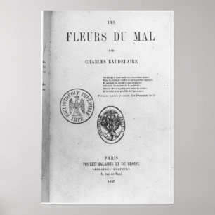 Póster Portada, primera edición de 'Les Fleurs du
