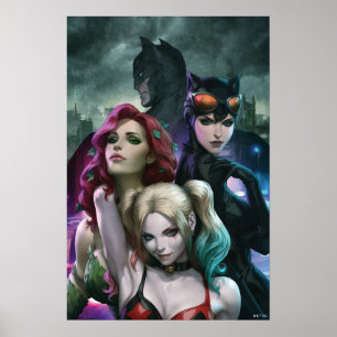 Póster Portada Variante de Cómic de Gotham City Sirens #1
