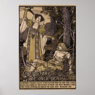 Póster Portada vintage de Louis Rhead para la historia de