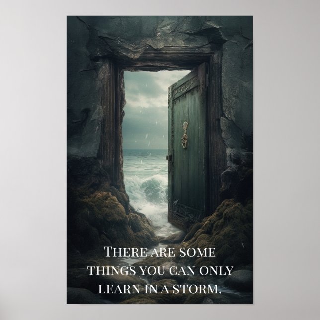 Póster - Portal a la puerta del océano generado po (Frente)