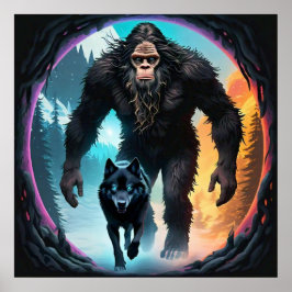 Póster Portal Bigfoot y Wolf